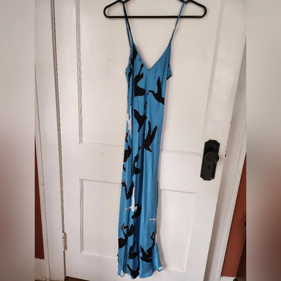 Silk Laundry 90s Slip Dress and Boyfriend Shirt in Swan - Picture 4 of 7